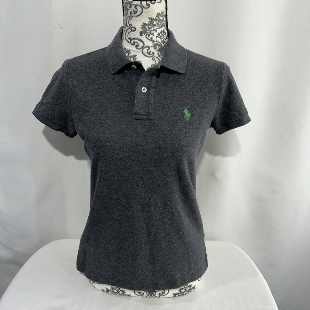 Polo Ralph Lauren The Skinny Polo Gray  Golf Short Sleeve Women's Size M